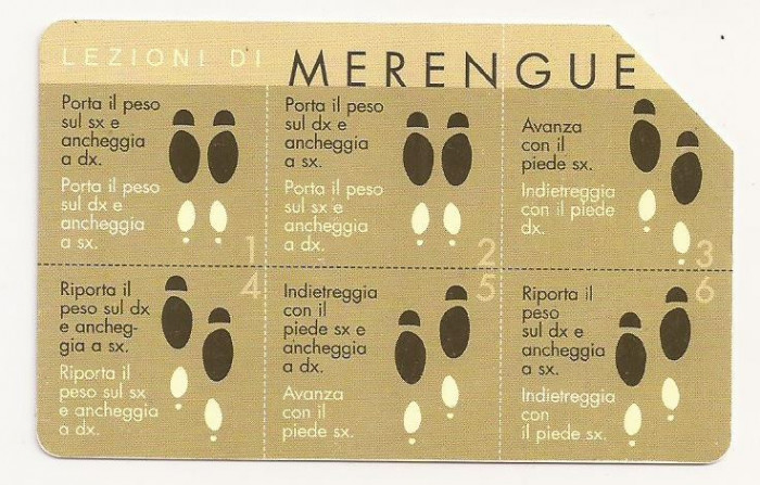 CT1-Cartela Telefonica -Telecom Italia - 10000 Lire - Lezioni di Merengue