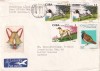 FILATELIE TEMATICA - PLIC CUBA FCD TEMATICA FAUNA CAINI PASARI, Stampilat
