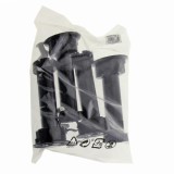 Picioare mobila, universale, reglabile, din plastic, finisaj negru, rotunde, 150 mm, set 4 bucati