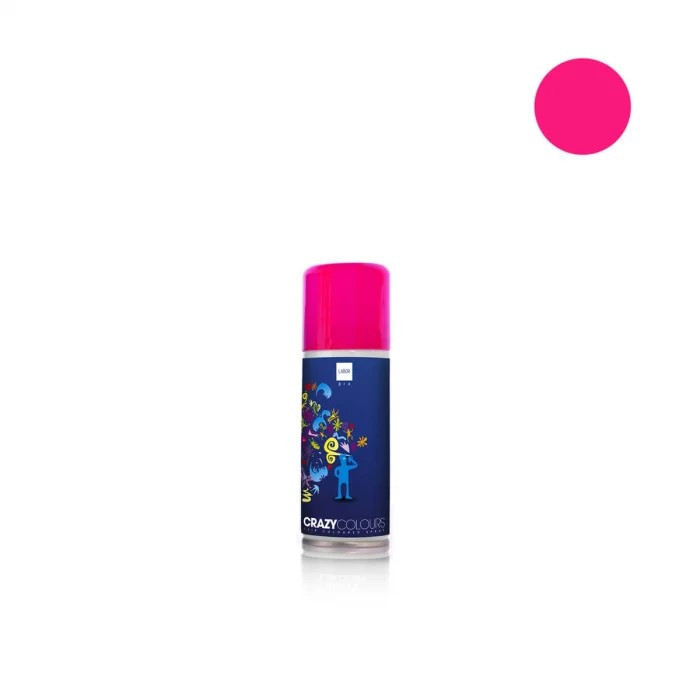 Spray colorant pentru par CRAZY COLOURS - colorare temporara - ROZ