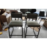 HOMCOM Set de 2 Taburete de Bar, Scaune de Bar din Catifea, Șezut Căptușit 67H cm, Spătar și Suport pentru Picioare, Vert | Aosom Romania