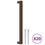 Cumpara ieftin Manere de dulap, 20 buc., bronz, 224 mm, otel inoxidabil