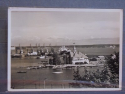 FINLANDA - HELSINKI - CLADIREA CLUB DE YACHTING - 1954 - CIRCULATA, TIMBRATA foto