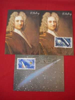 CARTI POSTALE NECIRCULATE COMECTA HALLEY foto