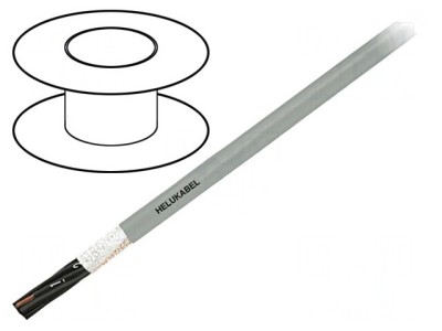 Cablu de control 2x1mm2 PUR gri Cu foto