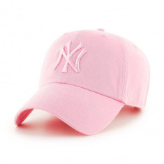 47brand șapcă de baseball din bumbac MLB New York Yankees culoarea roz, cu imprimeu