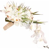 Buchet Cascada EVENTISSIMI - Orhidee, Alb