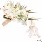 Buchet Cascada EVENTISSIMI - Orhidee, Alb
