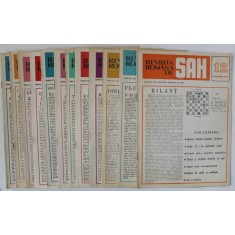 REVISTA ROMANA DE SAH , ORGAN AL FEDERATIEI ROMANE DE SAH , SET DE 12 NUMERE SUCCESIVE , IANUARIE - DECEMBRIE , 1976