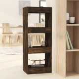 vidaXL Bibliotecă/Separator cameră, stejar fumuriu, 40x30x103 cm, PAL