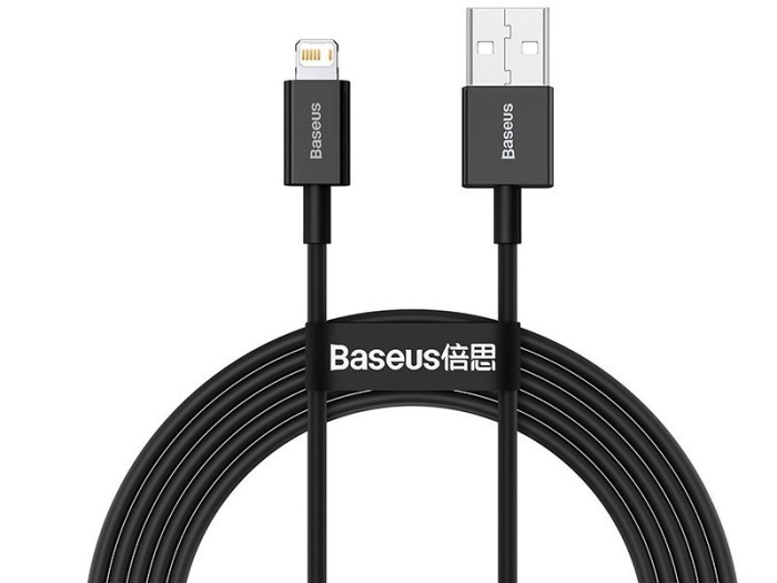 Cablu USB Male la Lightning Male Baseus Superios CALYS-C01 2m negru