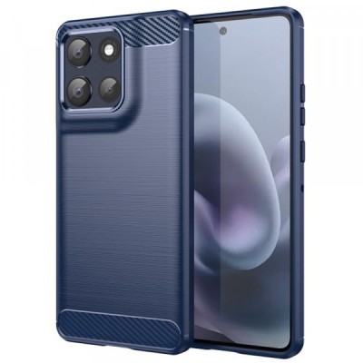 Husa pentru Motorola Moto G86, Techsuit, Carbon, Albastra foto