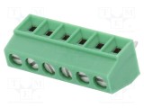 Conector regletă conexiuni PCB 13,5A 200V verde PHOENIX CONTACT