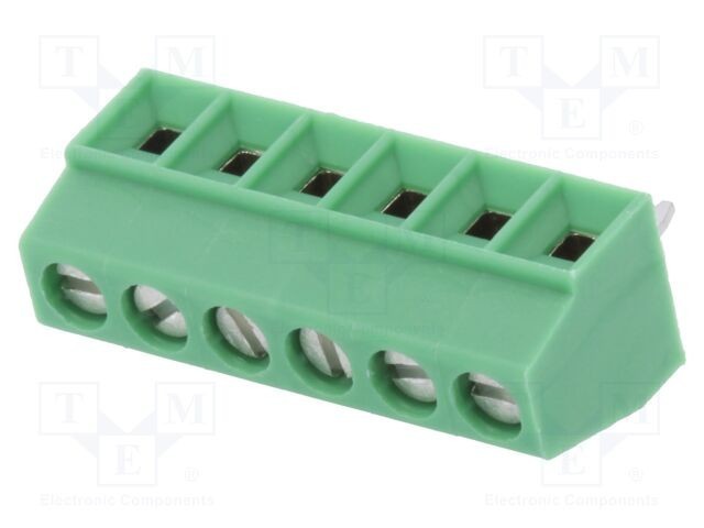 Conector regletă conexiuni PCB 13,5A 200V verde PHOENIX CONTACT