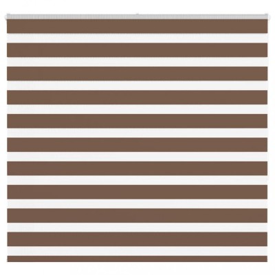 Jaluzea tip zebra maro lățime țesătură 155,9 cm poliester foto