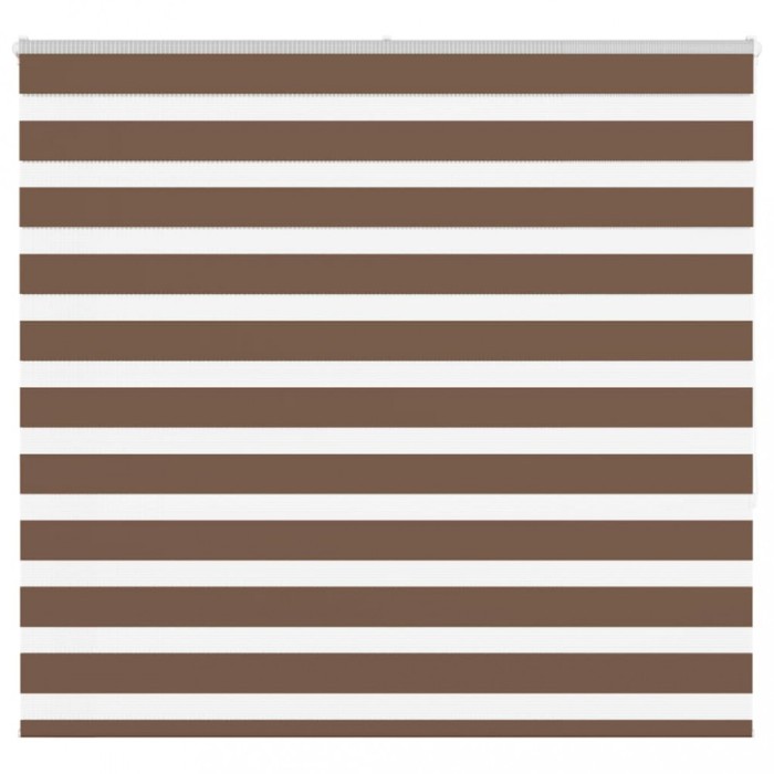 Jaluzea tip zebra maro lățime țesătură 155,9 cm poliester