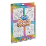 Set creativ Paint by Numbers 4in1 Girls