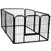 Tarc pentru animale de companie, din fier, forma configurabila, cu usa de acces, 3XL, 165x80x60cm, negru Household NewTrend, Oem