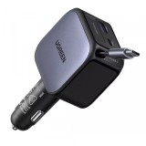 Incarcator Auto Cu Cablu USB-C UGREEN EC603, 90W, 1 x USB-A - 1 x USB-C, Gri