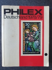 Catalog filatelic timbre Philex ? Deutschland 1978/79, 400 pag, stare buna foto