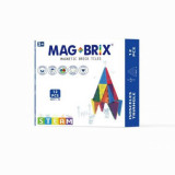 Set magnetic Magbrix 12 piese triunghi isoscel - compatibil cu caramizi de constructie tip Lego, Magblox