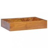 VidaXL Chiuvetă, 50x35x10 cm, lemn masiv de tec