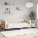 VidaXL Pat de zi, crem, 80x200 cm, material textil