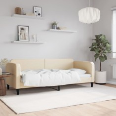 vidaXL Pat de zi, crem, 80x200 cm, material textil 354032