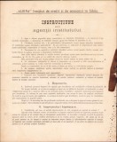 A407 Instrucțiune pentru agenții institutului Albina, 1887, Sibiu