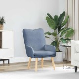 VidaXL Fotoliu de relaxare albastru 63 x 67 x 94 cm țesătură
