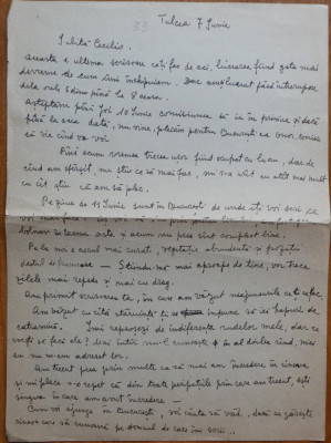 Scrisoare S. Luchian catre Cecilia Vasilescu, transcrisa olograf de Laura Cocea foto
