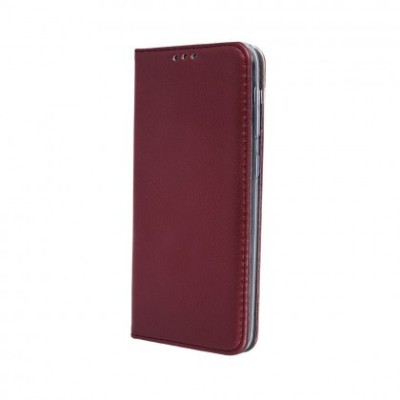 Husa Flip Carte / Stand Samsung A215 Galaxy A21s, inchidere magnetica Burgundy foto