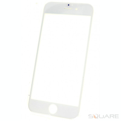 Geam Sticla iPhone 6, White, AM+ foto