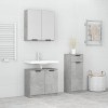 VidaXL Set dulapuri de baie, 3 piese, gri beton, lemn prelucrat 3115871