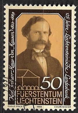 B1033 - Lichtenstein 1986 - Banca Nationala stampilat ,serie completa