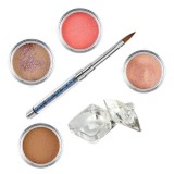 Cumpara ieftin Set de sclipici natural Inginails - Set acrilic colorat de pudre acrilice pentru unghii