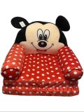 Fotoliu extensibil din plus Mickey Mouse cu buline