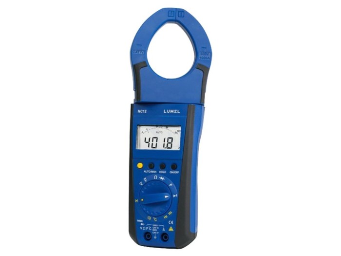 Multimetru digital cu pensetă LED