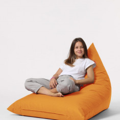 Fotoliu puf, Bean Bag Ferndale, Pyramid Bed, 145 cm, poliester impermeabil, portocaliu