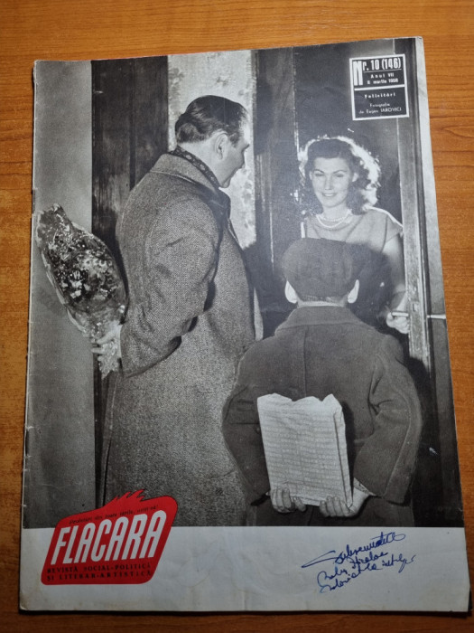 flacara 8 martie 1958-ziua femeii,micasasa sibiu,teatrul armatei 5000 spectacole