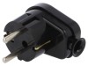 Conector Alimentare AC Tată 2P PE 250V 16A Negru