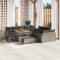 vidaXL Set de canapele pentru grădină cu pernă Gri Rattan poli 3365048