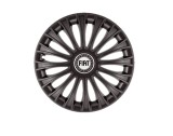 Cumpara ieftin Set 4 capace roti pentru Fiat, model Dino Black, R15