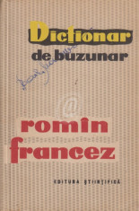 Dictionar de buzunar roman-francez foto