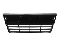 Grila bara fata Ford Focus 3, 12.2010-11.2014, Centru, 1718734, 32C127-5 cu gauri pentru senzori de asistenta la parcare , lucios, negru