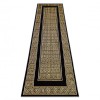 Modern GLOSS covor, traversa 6776 86 stilat, cadru, grecesc negru / aur, 80x250 cm, Dreptunghi, Polipropilena