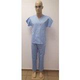 Pantaloni medicali de culoare albastra &ndash; model unisex - 46
