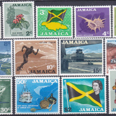 DB1 Jamaica 1970 Motive Locale Pesti Fluturi Flora Fauna Marina 13 v. MNH