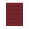 VidaXL Jaluzea plisată Bordeaux Roșu 100x100 cm Lățime țesătură 99,4 cm 4015228