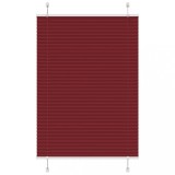 vidaXL Jaluzea plisată Bordeaux Roșu 100x100 cm Lățime țesătură 99,4 cm